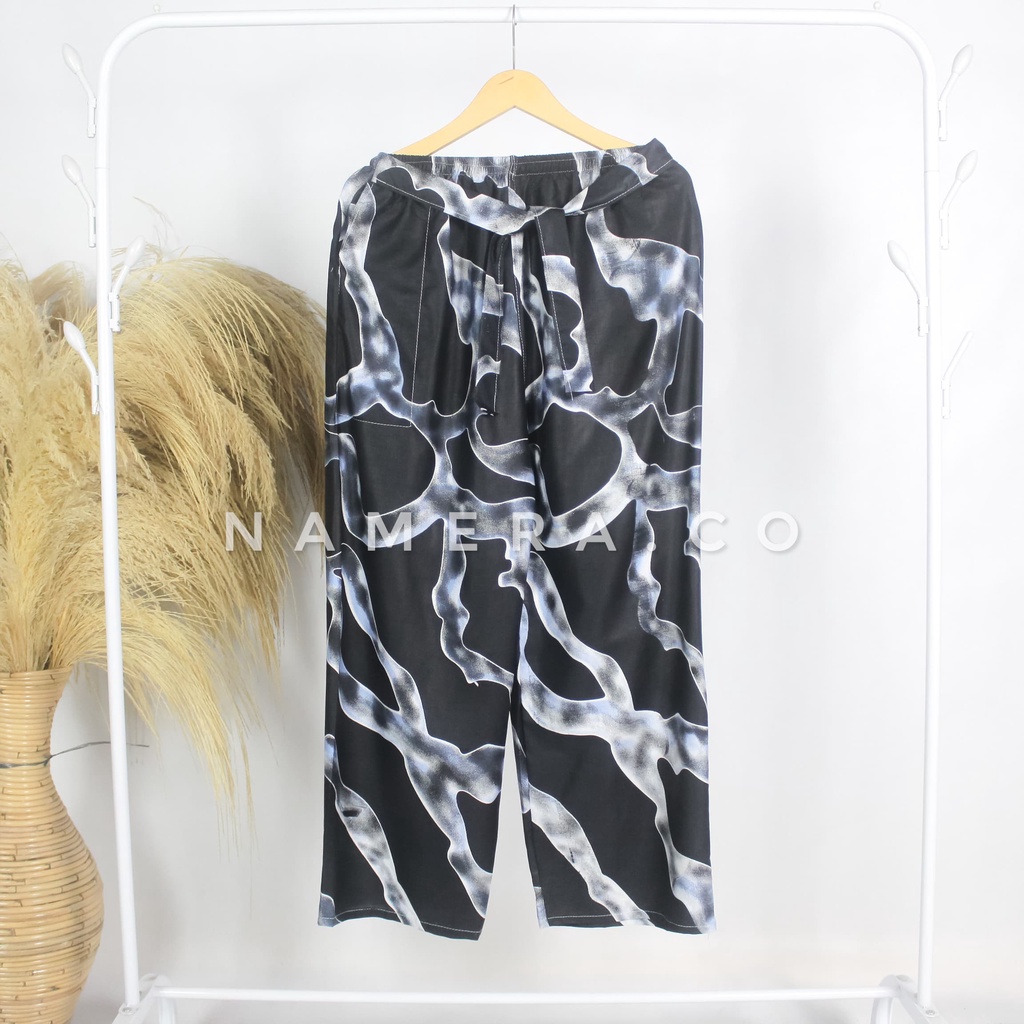 Celana Kulot Vanessa  / Zebra / Tie Dye CC Rayon Motif Bali