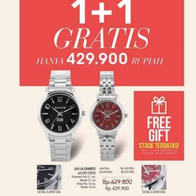 Jam tangan couple sophie martin