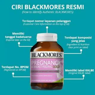 BLACKMORES PREGNANCY & BREASTFEEDING GOLD Isi 60 Caps