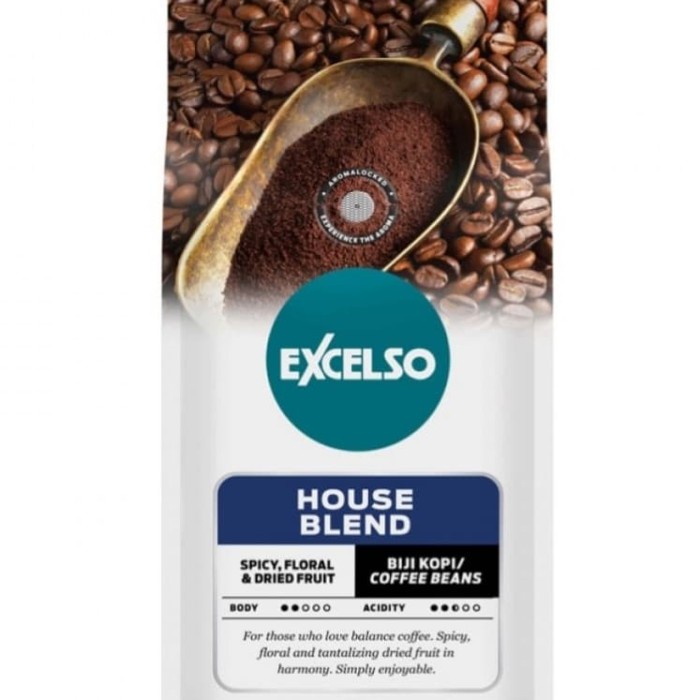 

Kopi-Biji- Kopi Excelso House Blend Biji -Biji-Kopi 750 Minuman-Makanan-Minuman