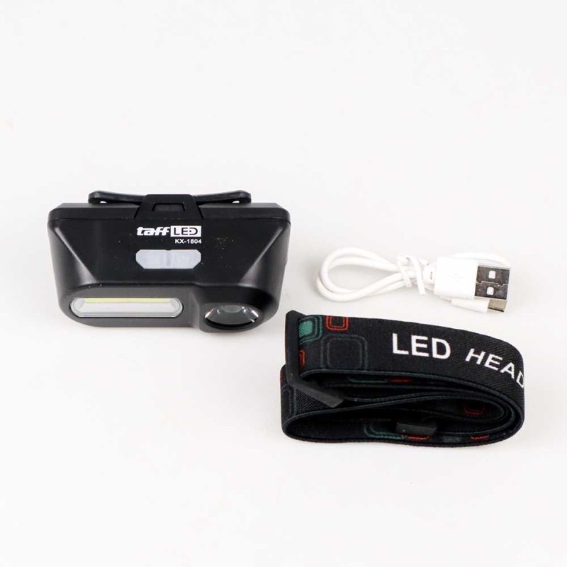 TaffLED Headlamp Flashlight Headlight LED 3 Modes COB - KX-1804