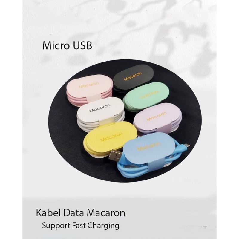 KABEL MACARON CHARGER MICRO USB TYPE C ANDROID - KABEL DATA AESTHETIC NORDIC