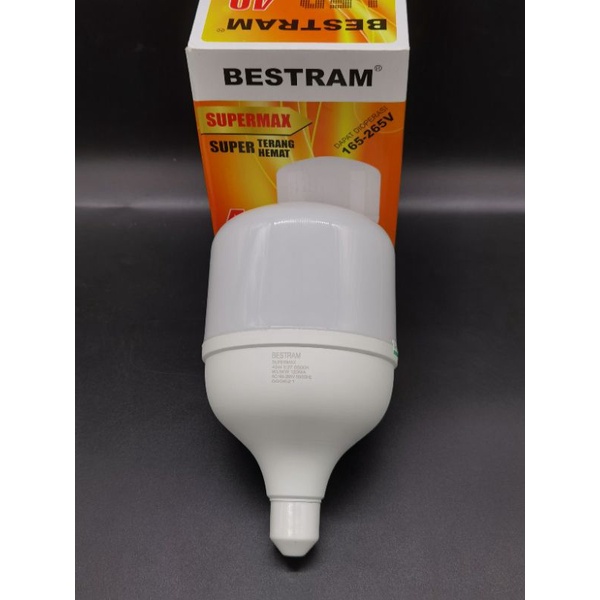 Lampu Led 40w Bestram Supermax,warna cahaya putih 6500K,garansi 1tahun