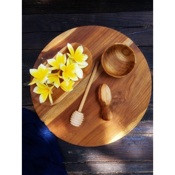 Talenan Bulat Jumbo Kayu Jati