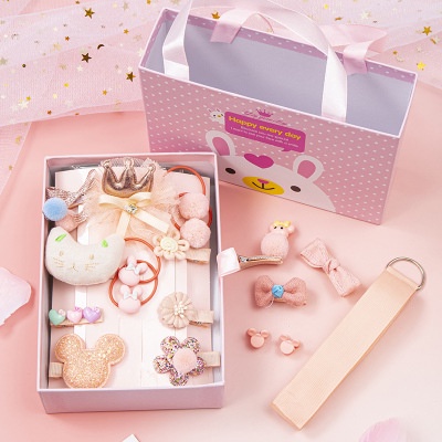 [PRINCESS KESLI]Jepit Gift Box Set 18pcs Aksesoris Ikat Rambut Jepitan Pita Anak Cewe IMPORT