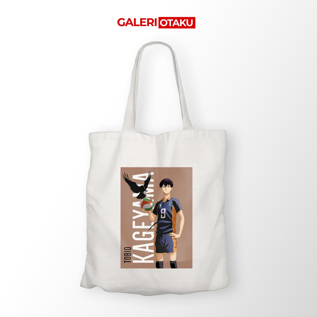 HAIKYUU TOTE BAG KANVAS ANIME KAGEYAMA TOBIO / HAIKYUU / TAS JINJING ANIME / TOTE BAG ANIME HAIKYUU