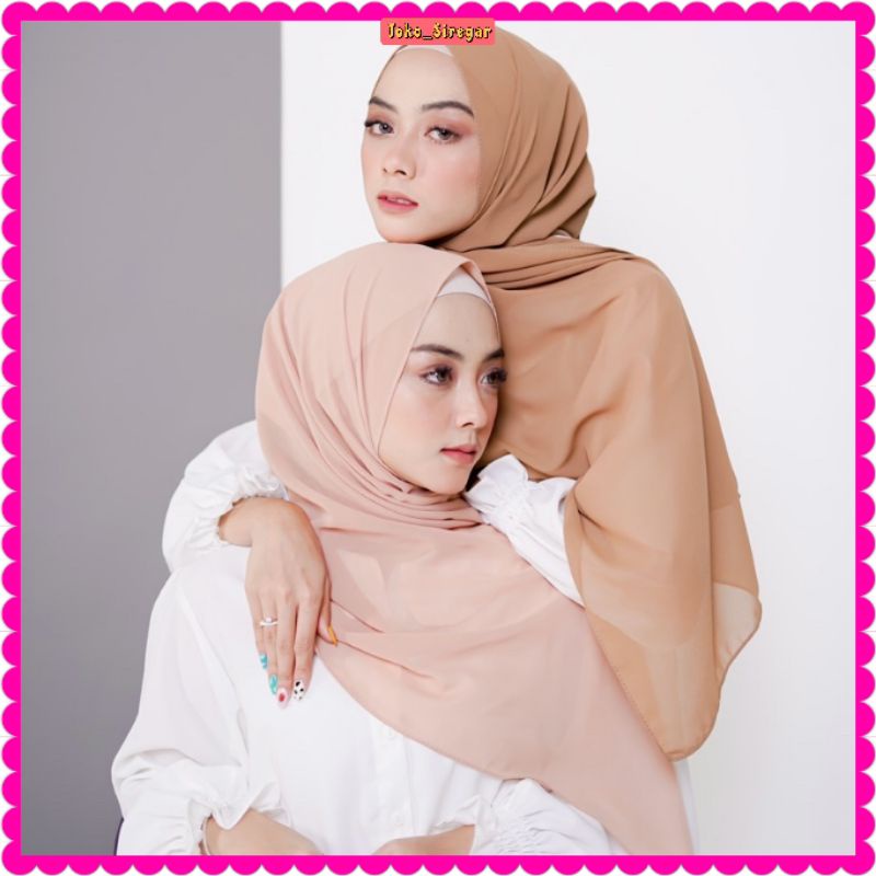 Pashmina ceruty babydooll Bahan Asli Ceruty Babydooll Ukuran 180 x 75 CM