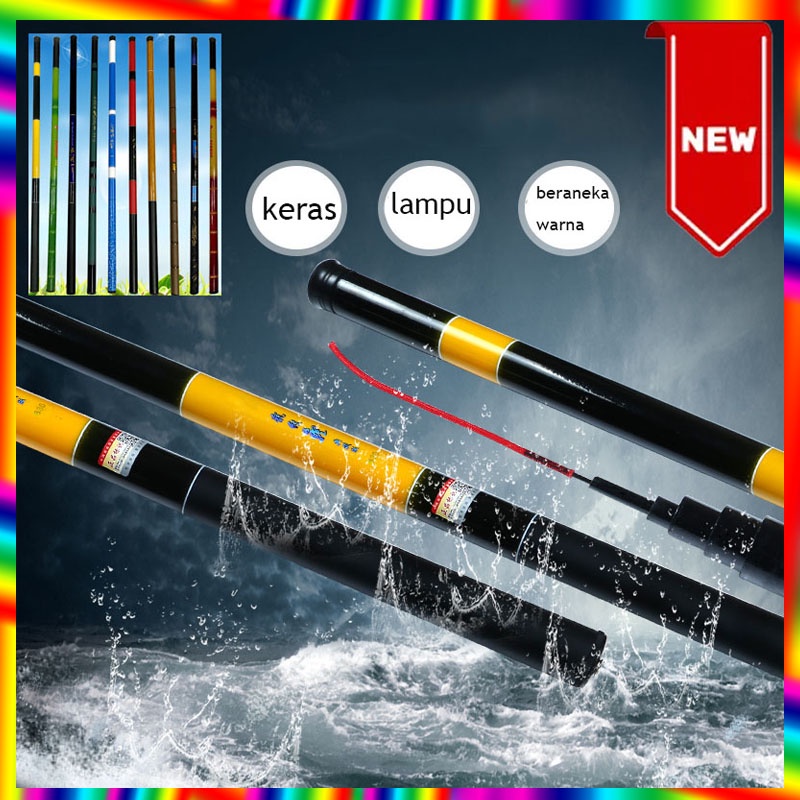 Strong Elasticity  Joran Pancing Senar Pancing Set Tegek Fishing Rod Carbon Tegek Panjang 3.6m 4.5m 5.4m Fishing Pole Fishing Float Set Pancing Alat Pancing Murah Alat Pancing Mancing Termurahalat Alat Olahraga Fishing Float Fishing Gear Fishing Hook