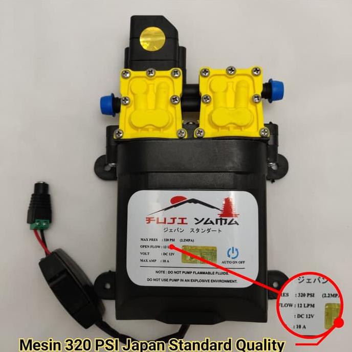 Dinamo Pompa DC 12V 320PSI Water Pump Made in Japan high quality AC DC