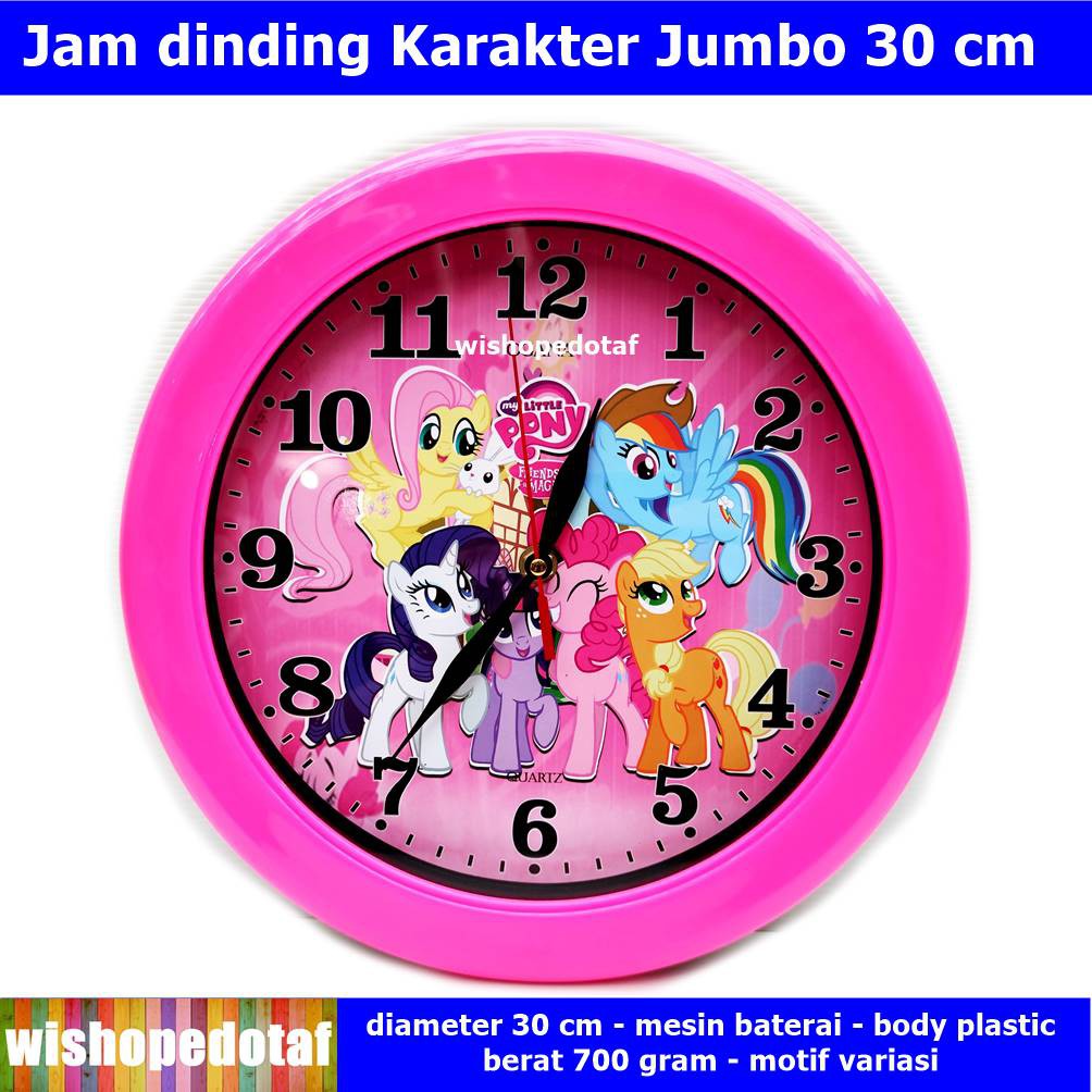 Jam Besar Dinding Karakter Anak