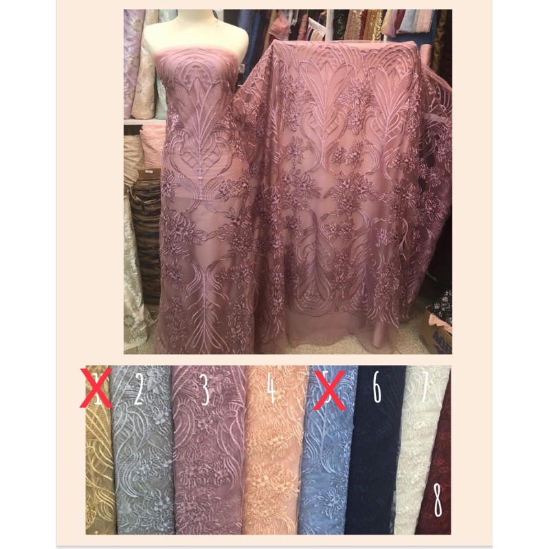 Brokat Tile Model India Cantik Untuk Dress Harga Per 1 2 Meter 50 Cm Shopee Indonesia