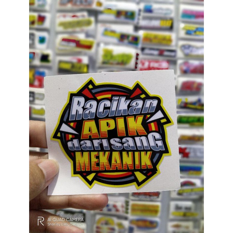 sticker printing RACIKAN APIK DARI SANG MEKANIK