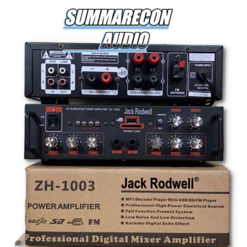 Amplifier Jack Rodwell ZH 1003 Original Bluetooth