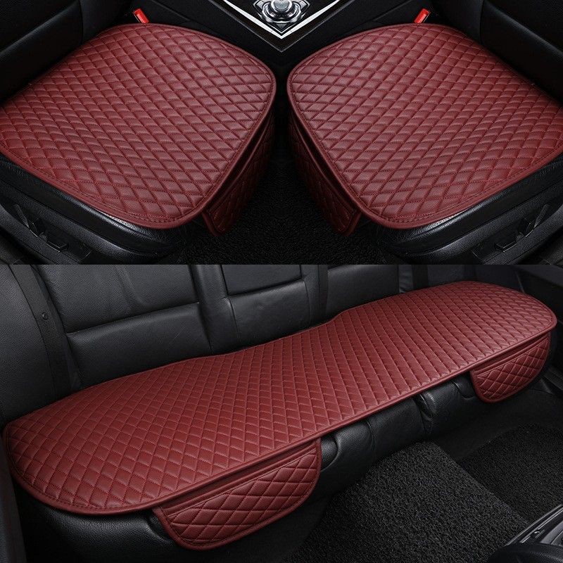 Alas duduk jok mobil 3 in 1 bahan PREMIUM LEATHER KULIT SINTETIS