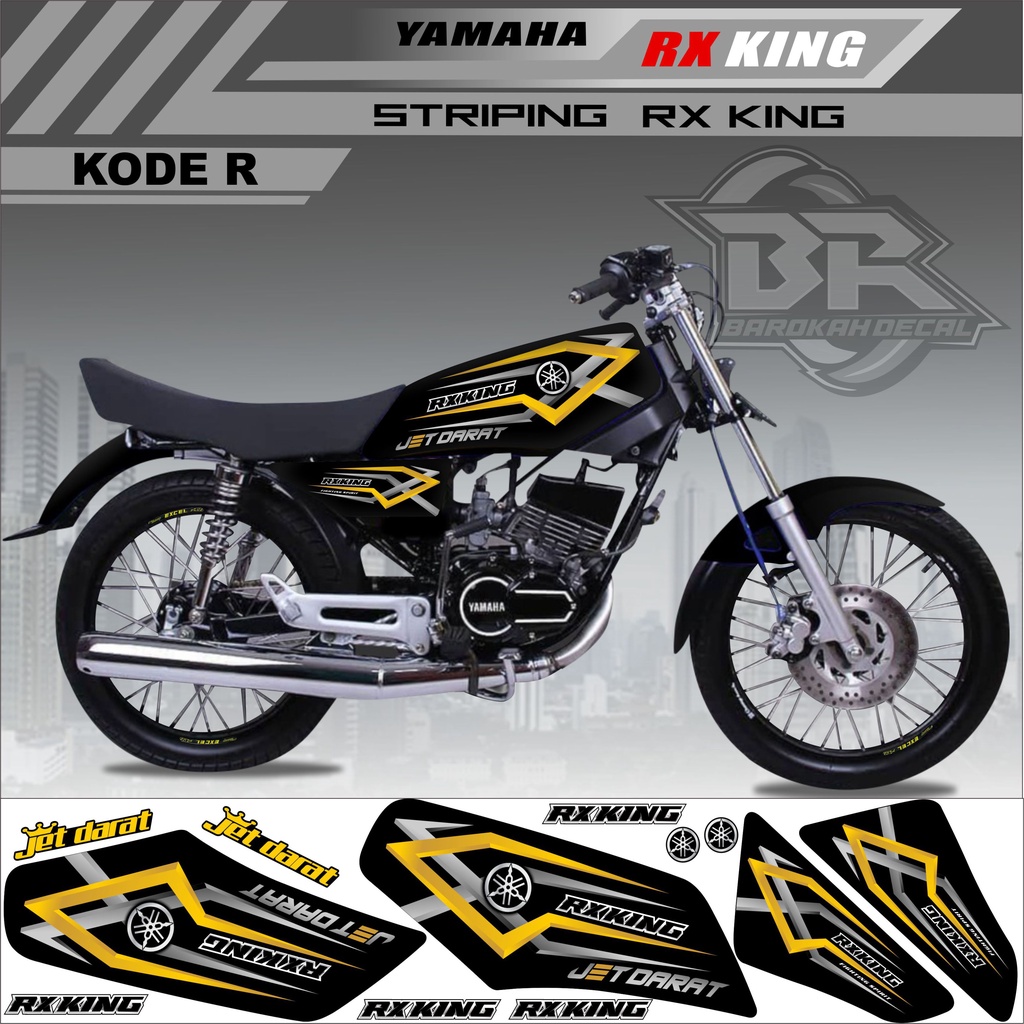 Sticker Rx King Variasi Stiker Lis Striping Rx King Kode R