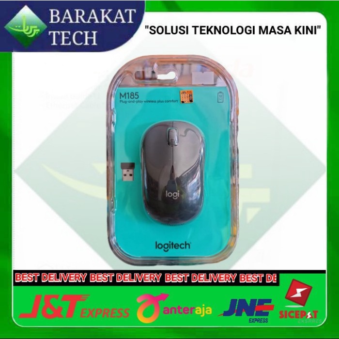 LOGITECH WIRELESS MOUSE M185 ORIGINAL 100% / M 185