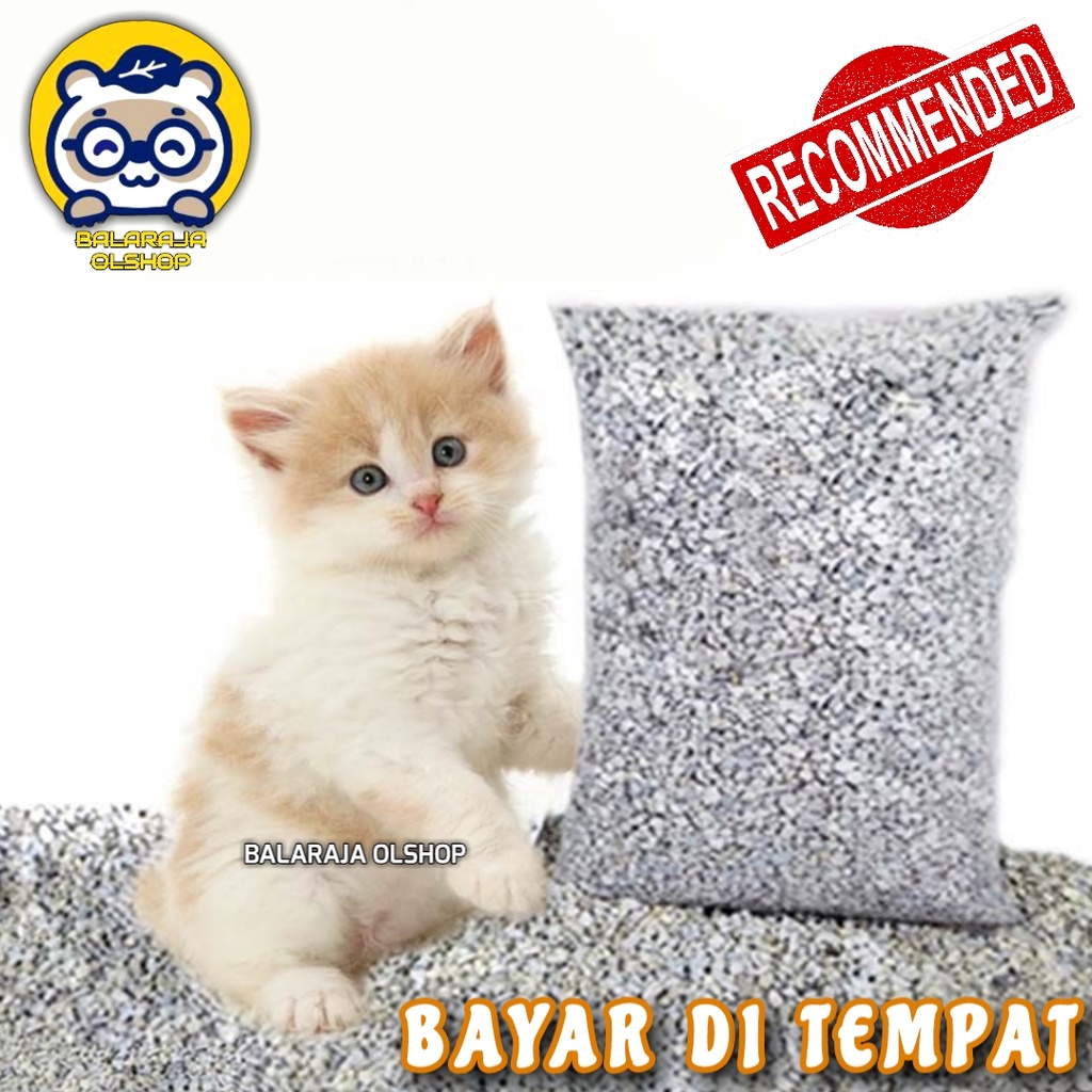 PASIR KUCING ZEOLIT NOMOR 2 PENGHILANG BAU KOTORAN KUCING REPACK 1 KG