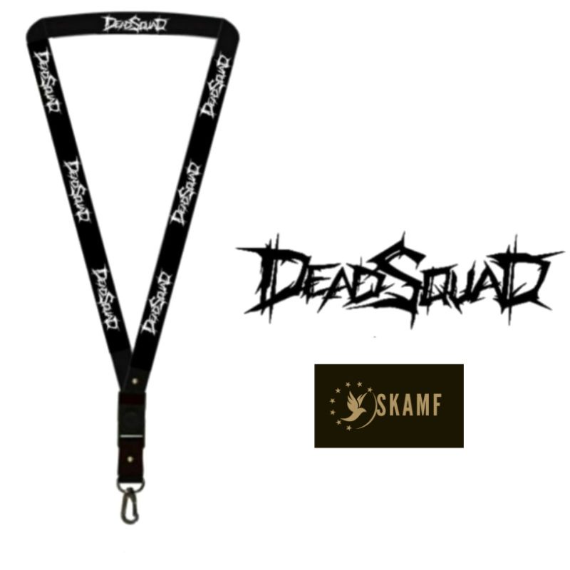 

lanyard DEADSQUAD - NIRVANA - MOTORHEAD - OASIS - AVENGED SEVENFOLD - IRON MAIDEN - MISTIFS gantungan kunci band metal / tali lanyard band gantungan leher name tag id card / pods / oring lengkap