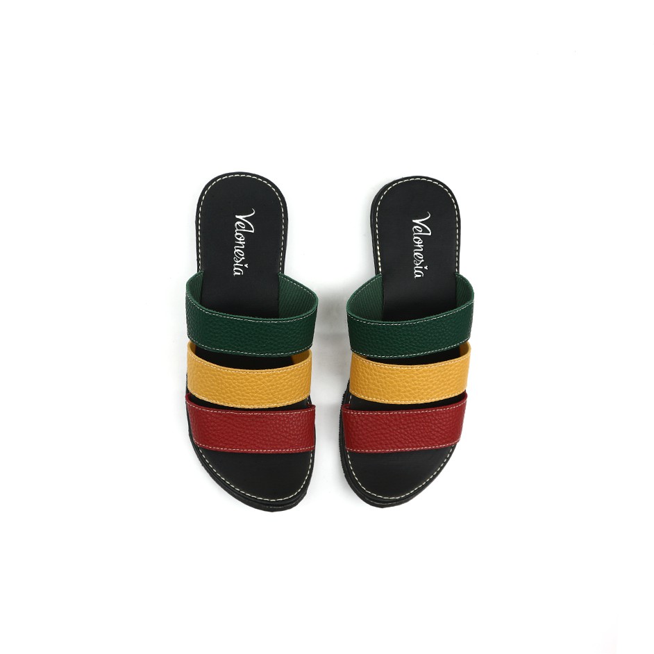Sandal Papirut Velonesia Bisa COD Sandal Wanita Papirut Murah Sandal Kulit  Kokop EDCK001 - Aurora-3