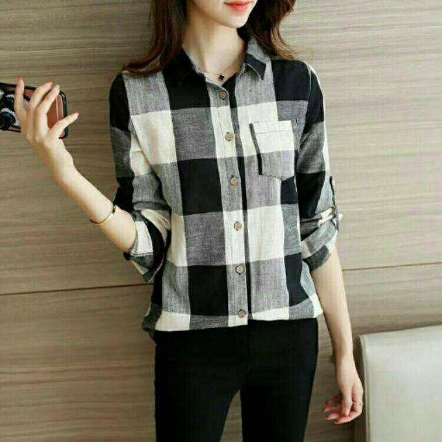 baju atasan wanita kekinian shopee