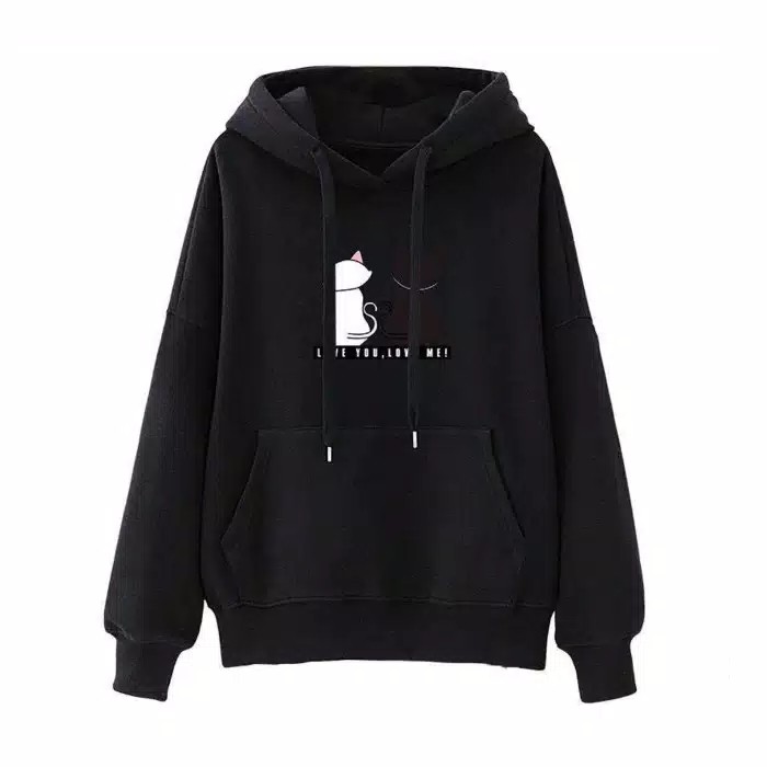 Fairy.Stories Sweater Hoodie Wanita Love You Love Me-4