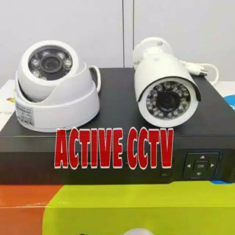 PAKET CCTV 2 KAMERA HDD 2TB KABEL 300 MTR DVR 16 CHANNEL