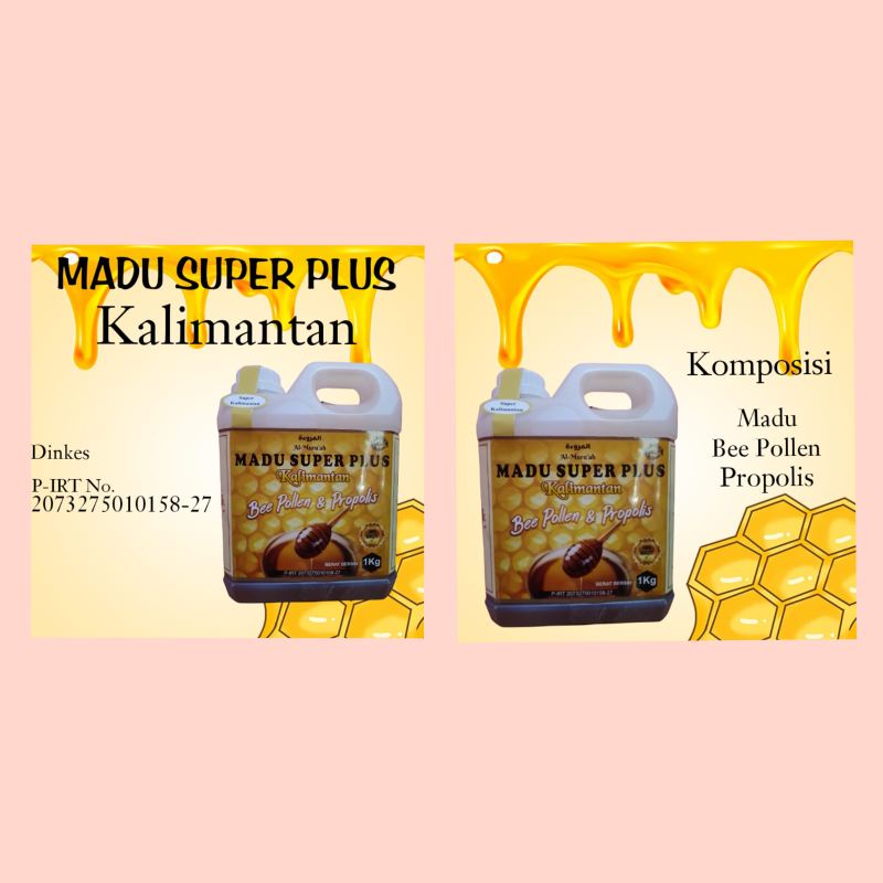 

Al-Muru'ah Madu Super Kalimantan plus Bee Pollen dan Propolis - Netto 1 kg