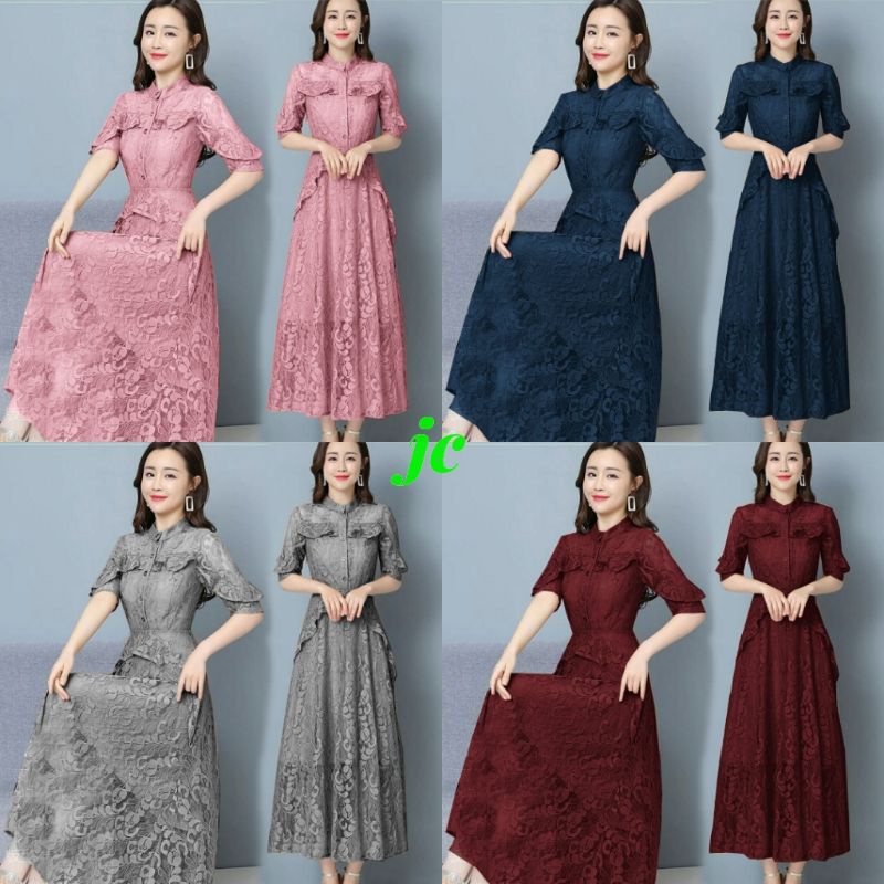 JCMC - Longdress Samita / Longdress Elegant Wanita Terbaru kekinian