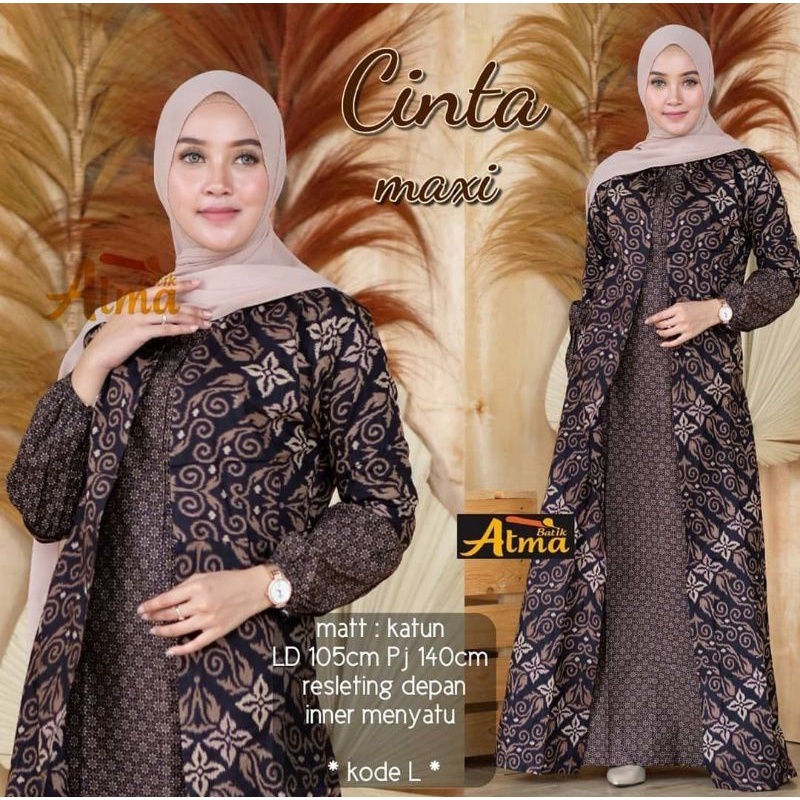 Maura Couple - Sania Ruffle Batik Couple Ori Ndoro Jowi Garansi Termurah Shopee - BATIK MODERN SOLO