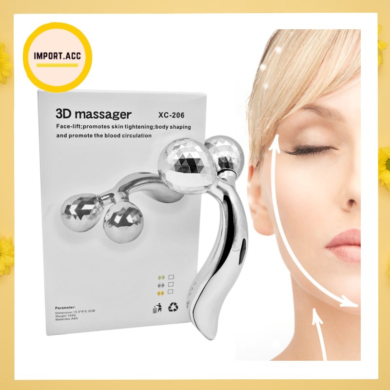 Alat pijat Wajah 3D V Face Lift Body Massager - XC-206 [import]