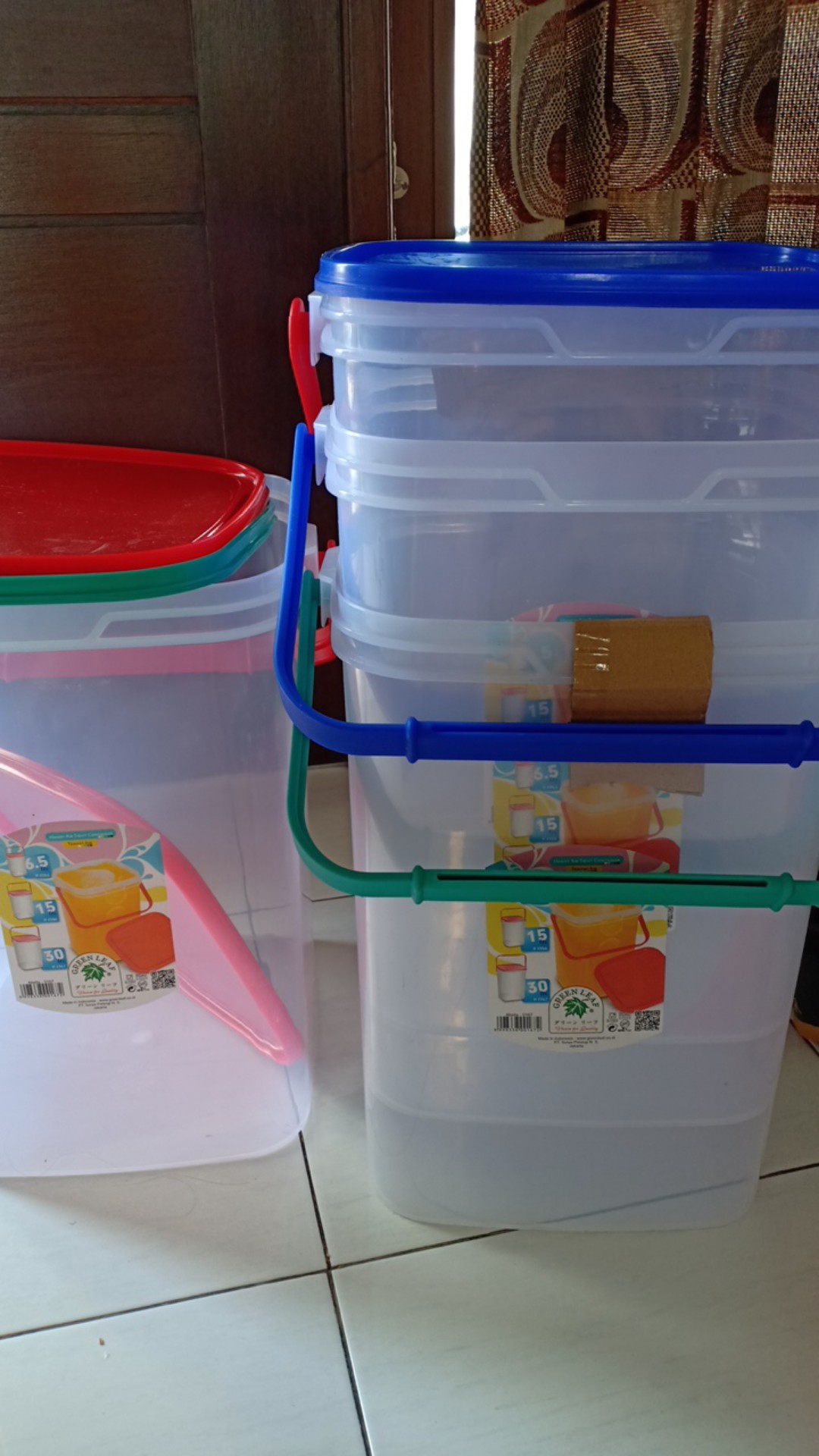 Toples Abella 30 Liter Green Leaf 0167 / Toples Minuman Jinjing 30l