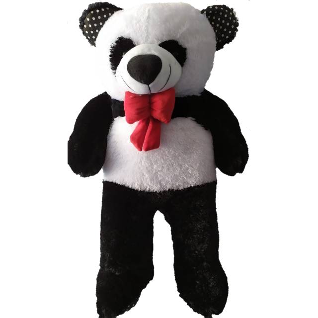 Boneka Panda Super Jumbo Pita Merah 1,2 meter