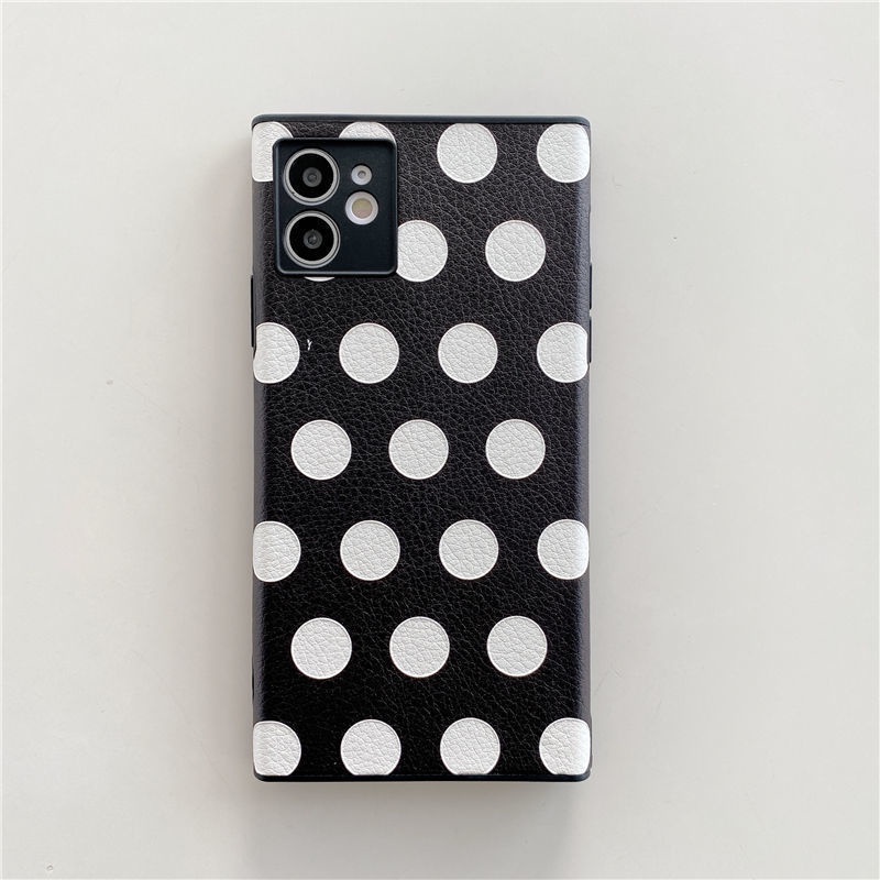 Right Angle Design Polka Dot Pattern IPhone 7 8 Plus X Xs Xr  XsMax 11 11Pro 11promax 12 12Pro 12ProMax Lzjb5