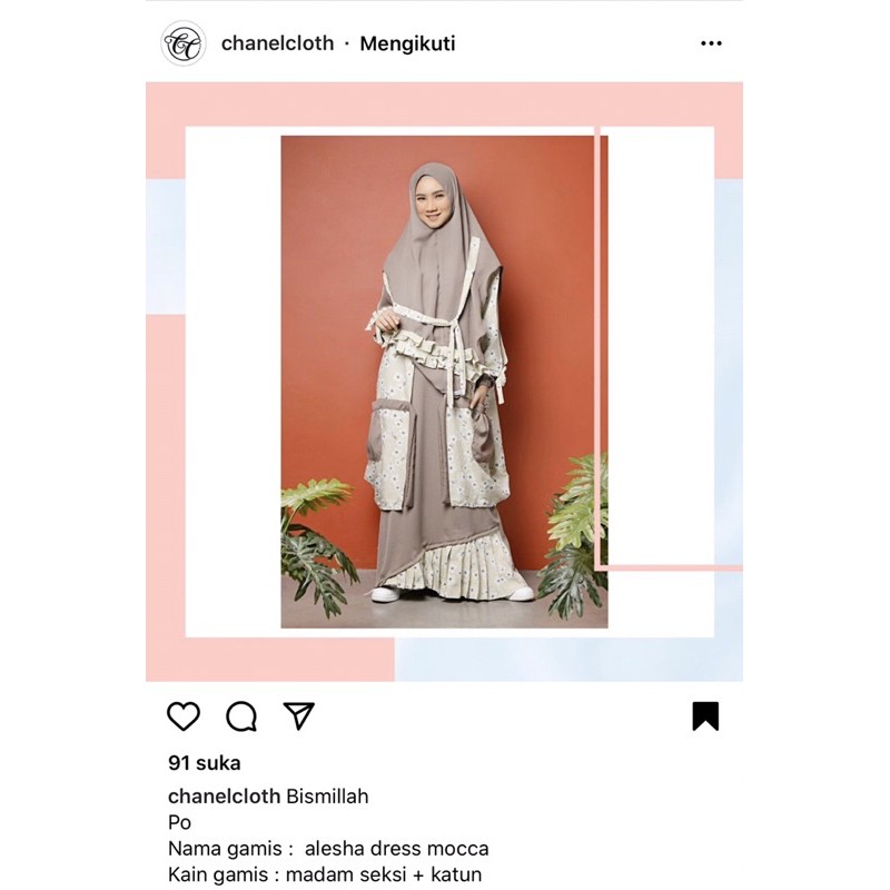 chanel cloth preloved abu murah