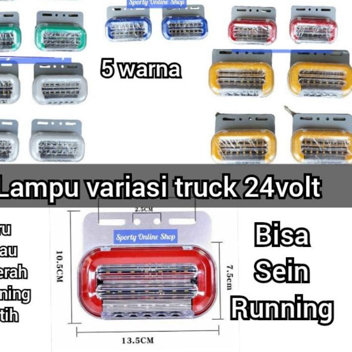 Kualitas Tinggi.. Lampu Variasi  truk bak dan box 24 volt #