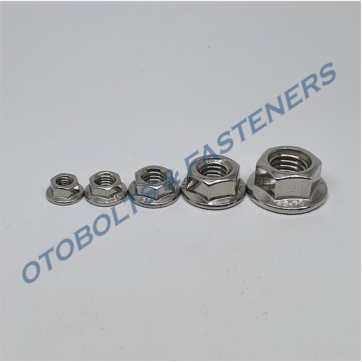 SUS304 Flange Nut M8 Stainless Steel