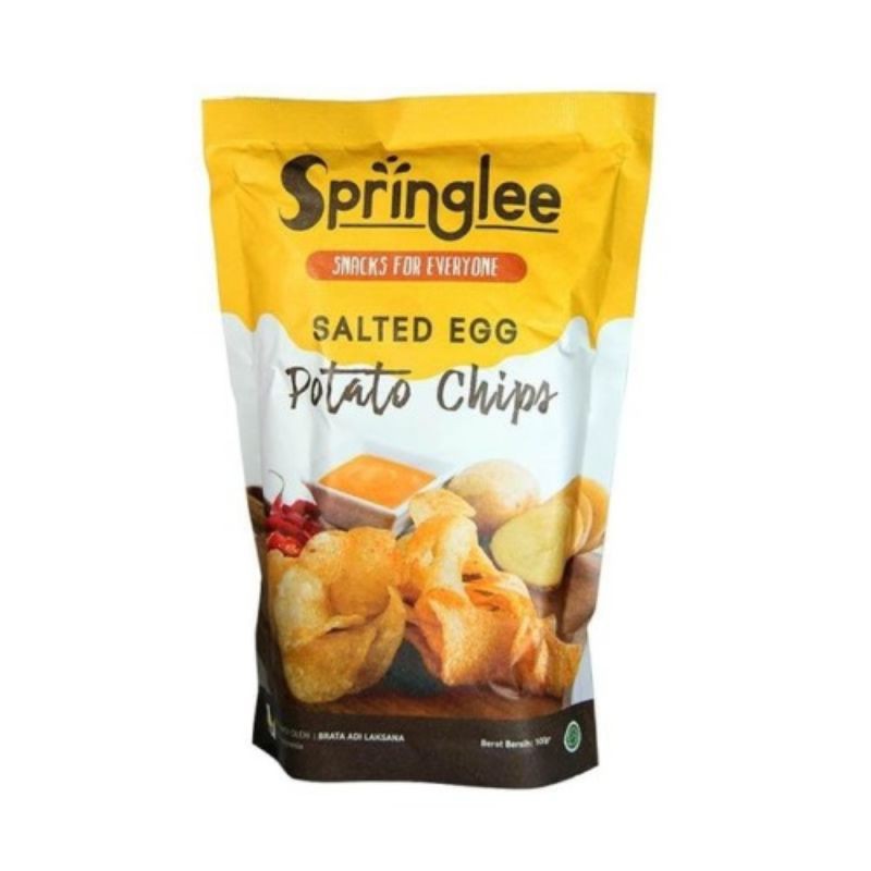 

Springlee Salted Egg Potato Chips Keripik Kentang / Potato Chips