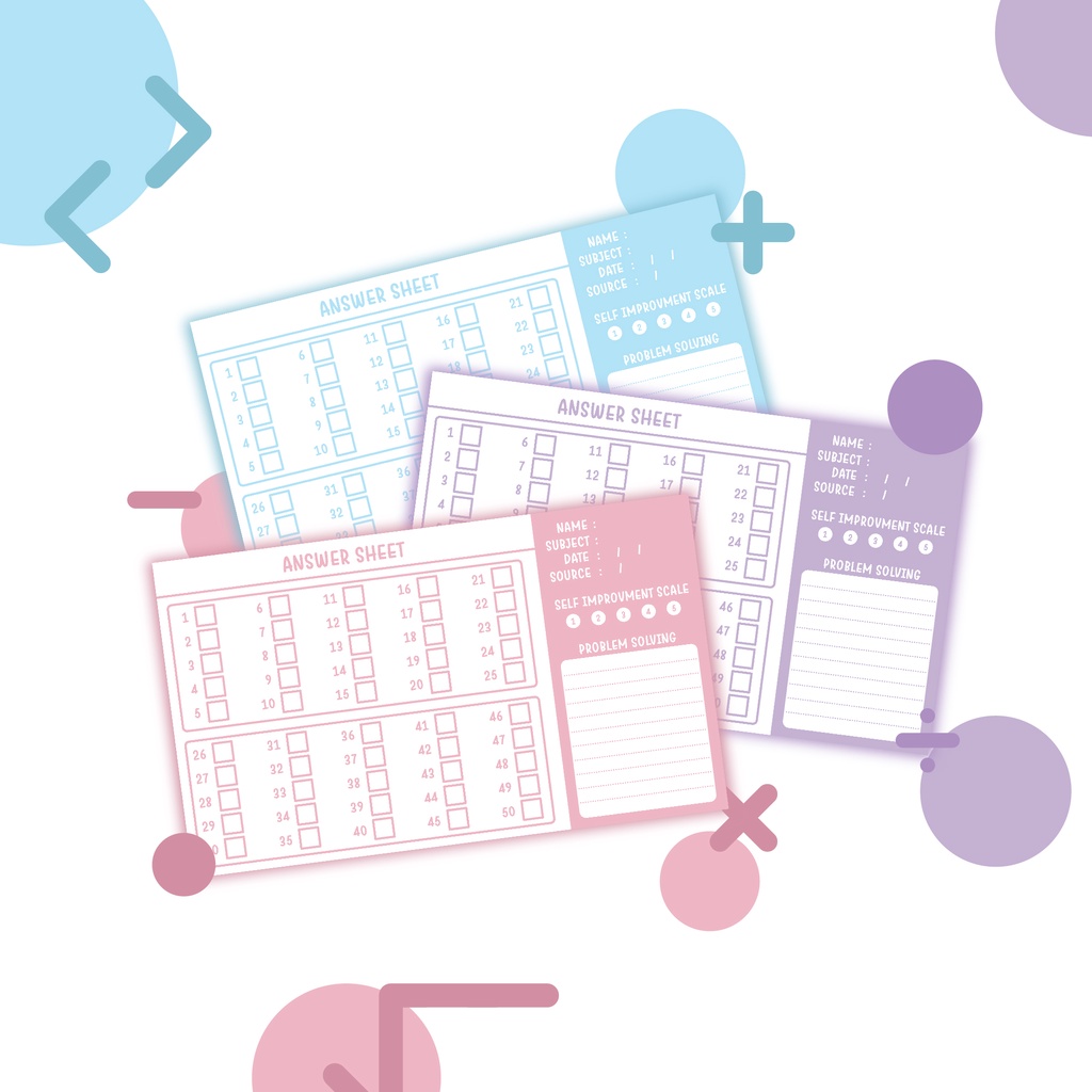 

Korean style Answer Sheet/50 Jawaban/study plan