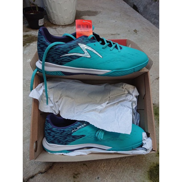 Sepatu Futsal Specs Alpha Pro In - Aqua