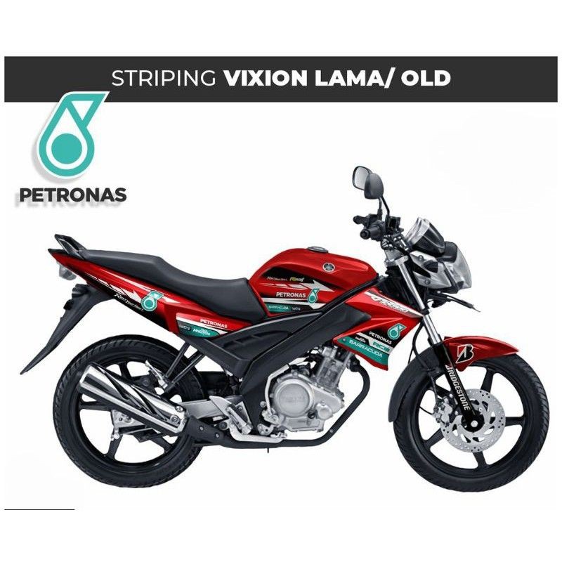 striping sticker variasi Yamaha Vixion lama old Petronas merah 2008_2012