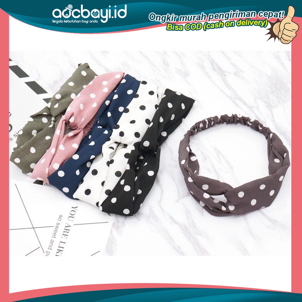 ☀ACCBAYI☀ ACC0059 BANDO / BANDANA MOTIF BUNGA CANTIK WARNA WARNI IMPORT