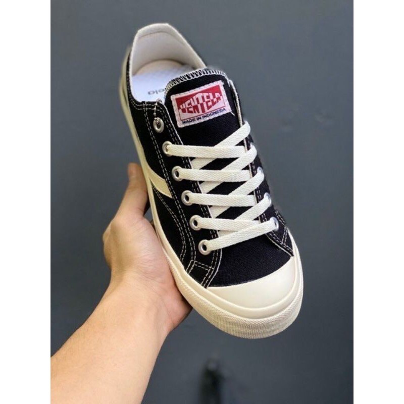 Sepatu Ventela Public Low Black Natural 100% Original ( Free Kaos Kaki *)-2