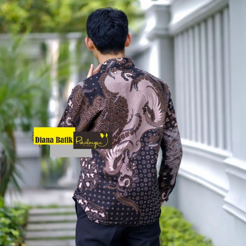 TERBARU Baju Batik Pria Gus Azmi Syubbanul Muslimin Hadroh Azzahir Santri muslim, Modern Lengan Panjang