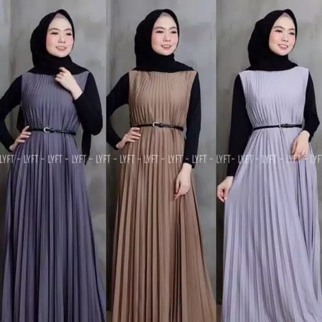 Gamis Kutung Plisket Best Seller