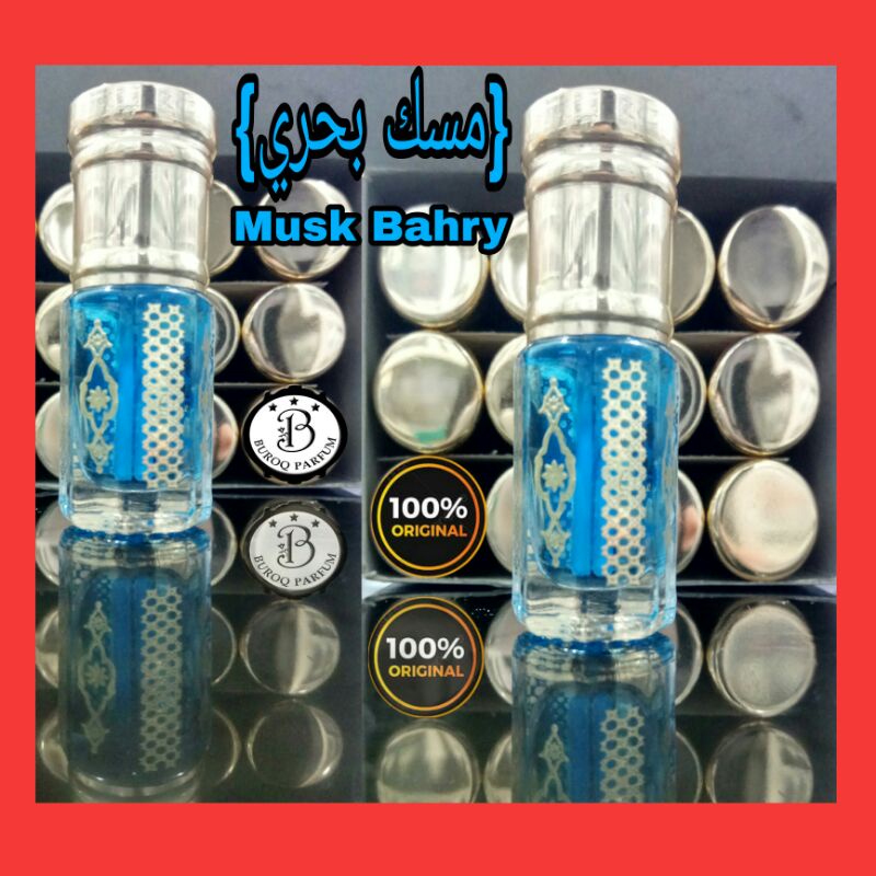 MISK BAHRY ORIGINAL SURRATI PARFUM ARAB ORIGINAL MUSK BIRU