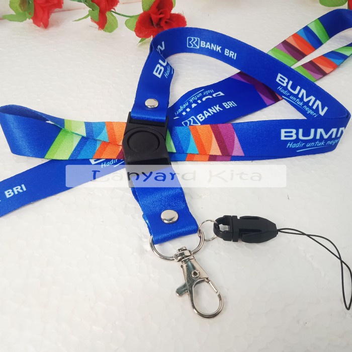 

Cuci Gudang Bri Bumn Tali Lanyard Gantungan Hp Id Card Printing 2 Cm Bagus