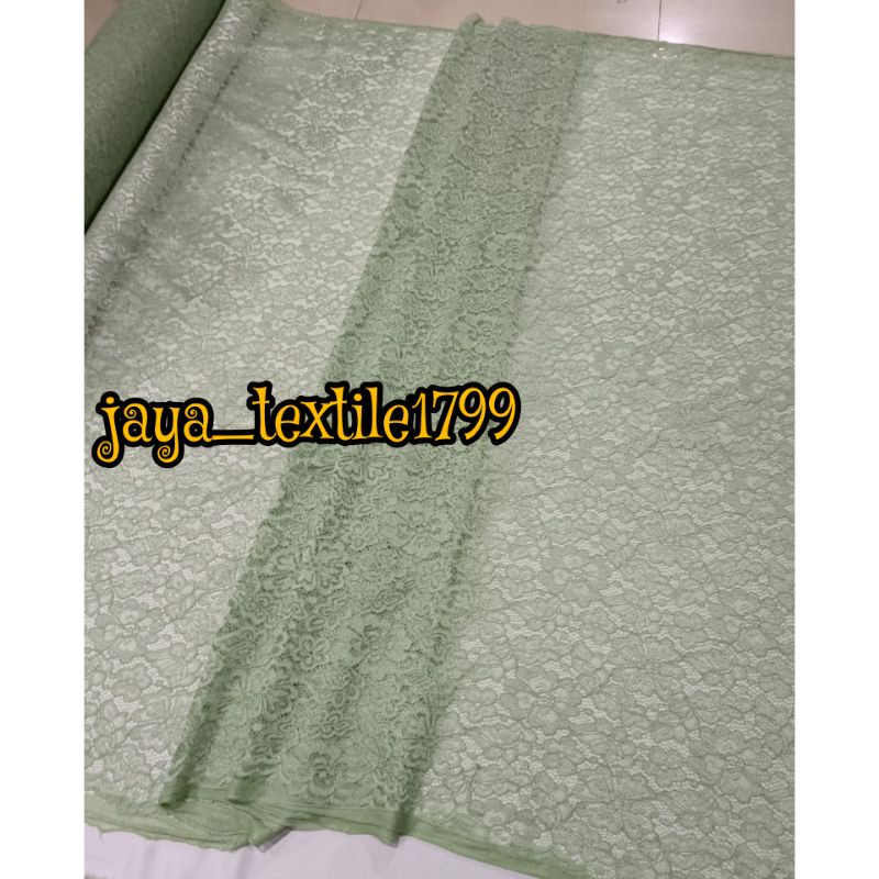 Kain Brokat Gliter dan non gliter / Bahan brokat kebaya meteran