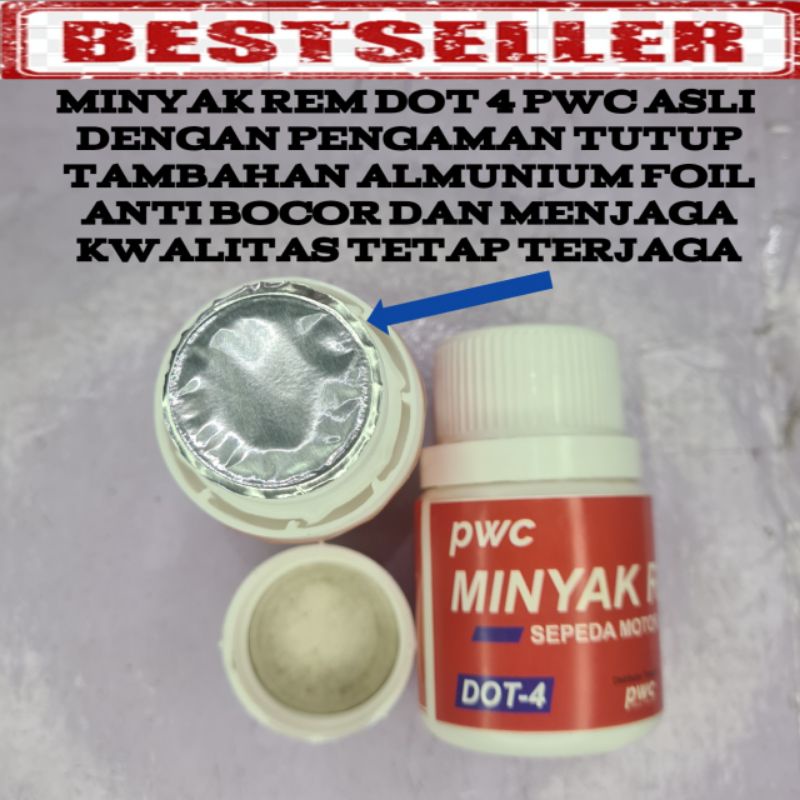 MINYAK REM MOTOR DOT 4. 50 ML. BRAKE FLUID DOT 4. 50ML. MINYAK REM MOTOR.BENING