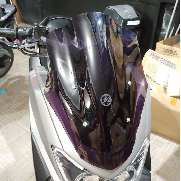 Windshield &amp; Visor Nmax Model Sporty Kaca Akriliik Tebal Tinggi 47Cm