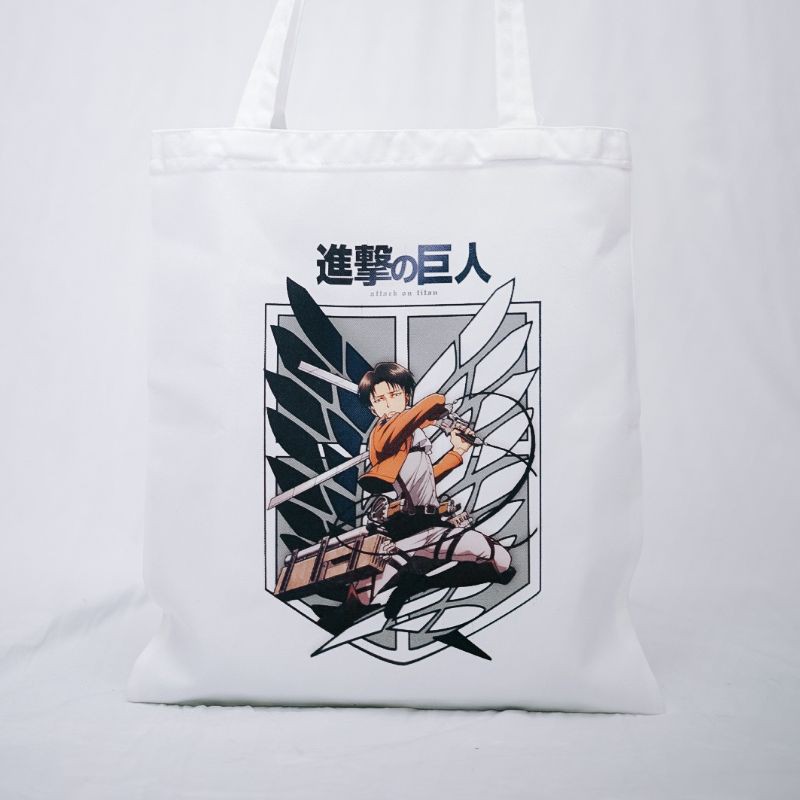 TOTEBAG CUSTOM KANVAS / ATTACK ON TITAN / AOT / SHINGEKI NO KYOJIN / ANIME / LEVI ACKERMANT